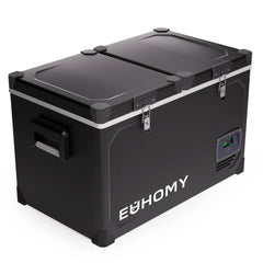 EUHOMY 12 Volt Refrigerator Car Refrigerator 12/24V DC 110-240V AC for Camping, Travel, Truck, Home - Euhomy